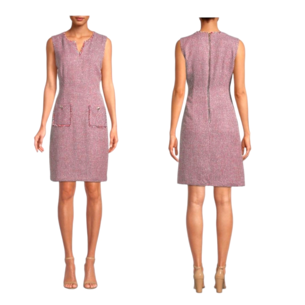 KARL LAGERFELD PARIS Tweed Sheath Dress